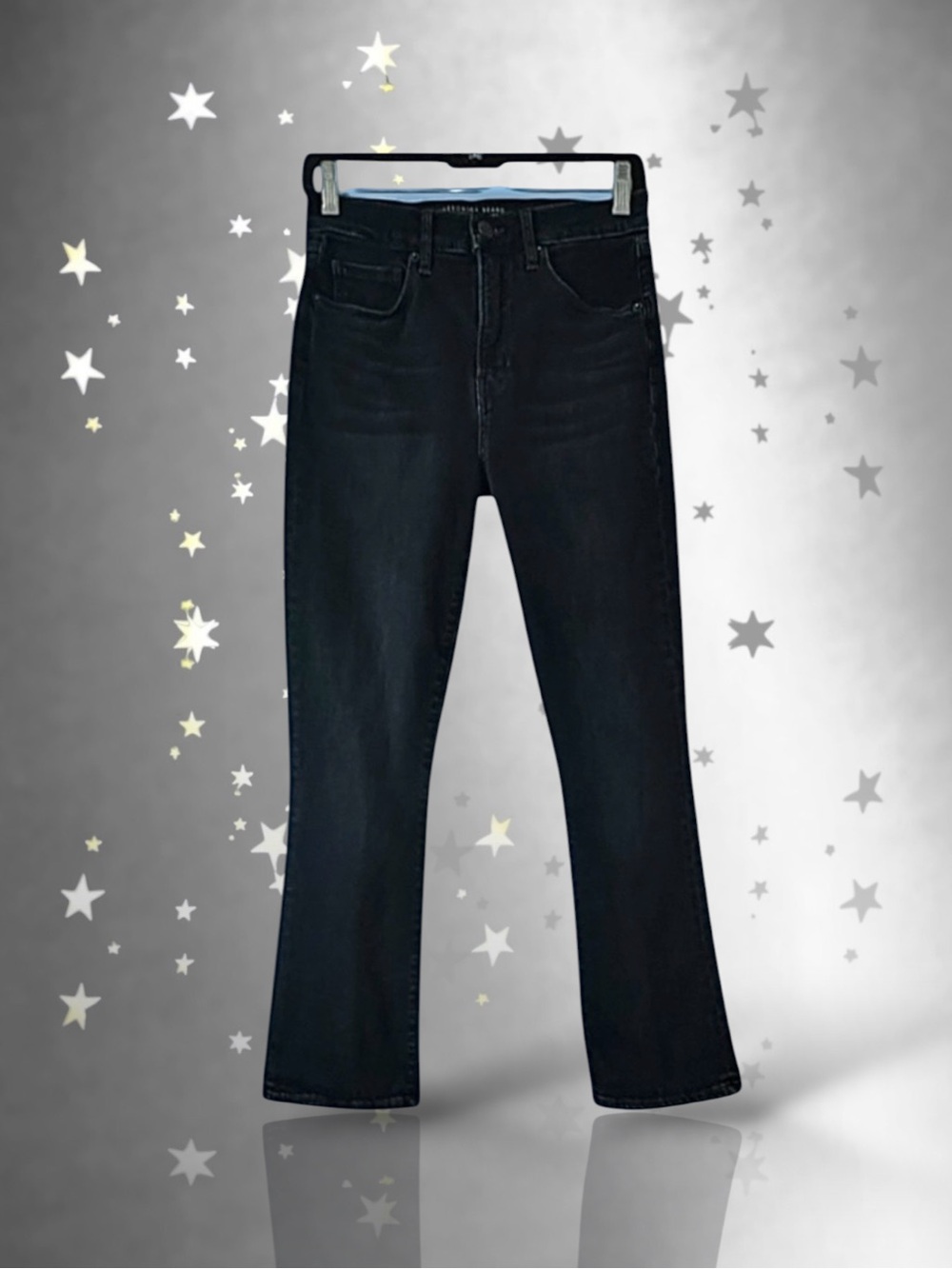 💞Veronica Beard Carly Kick Flare High Rise • Wash Dark Ink (Wash Black) • Sz 28